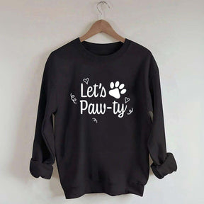 Lets Paw-Ty Dog Birthday Party Sweatshirt
