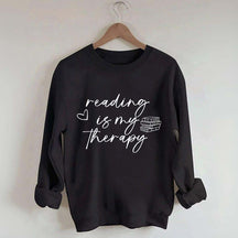 Cute Reading Is My Therapy Sweatshirt