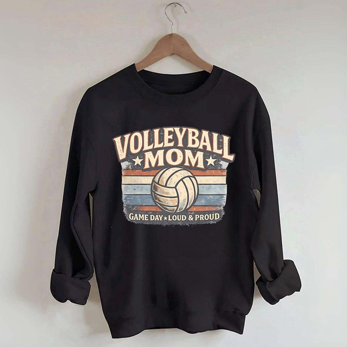 Game Day Loud & Proud Volleyball Mom Sweatshirt