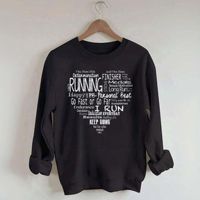 Run Happy Heart Sweatshirt