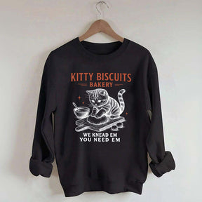 Sourdough Bread Kitty Biscuit Sweatshirt