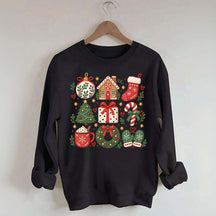 Boho Cozy Christmas Matching Xmas Sweatshirt