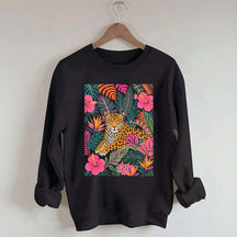 Tiger Floral Jungle Animal Sweatshirt