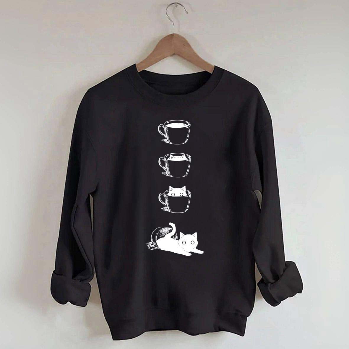 Coffee Cat Lover Sweatshirt