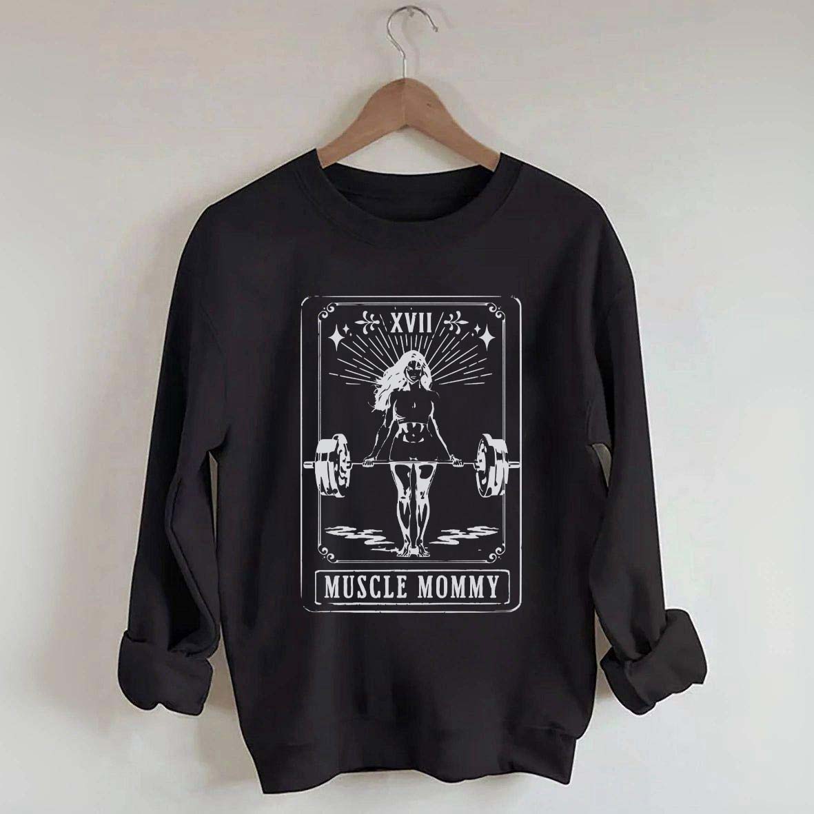 Tarot Card Muscle Mommy Pump Cover Gym Sweatshirt