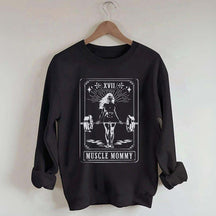 Tarot Card Muscle Mommy Pump Cover Gym Sweatshirt