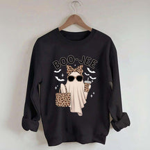 Boo-Jee Ghost Leopard Sweatshirt