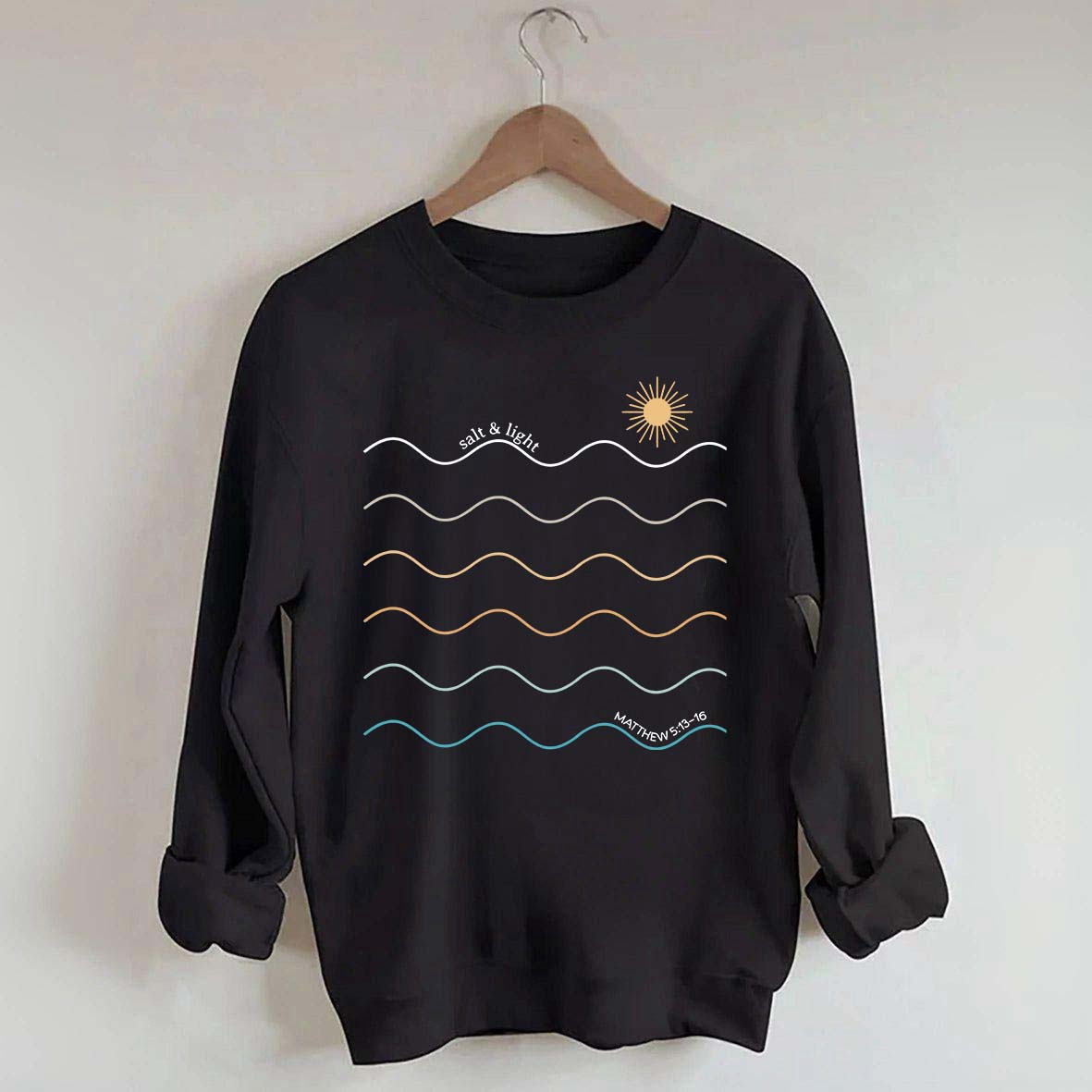 Salt and Light Boho Religous Sweatshirt