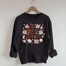 All Booked For Christmas Library Sweatshirt