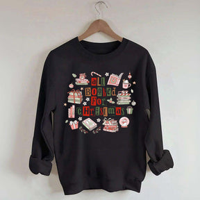 All Booked For Christmas Library Sweatshirt