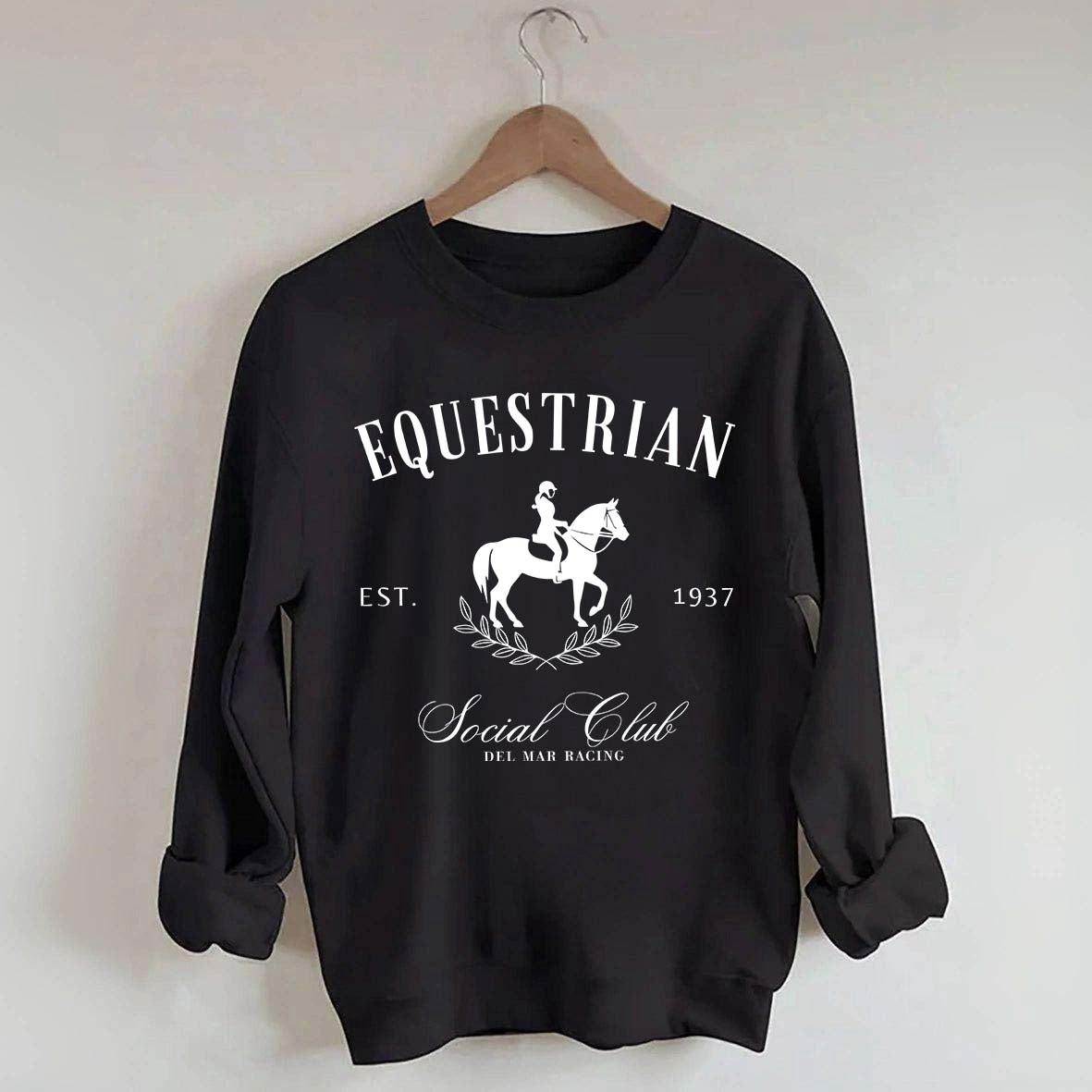 Custom Horse Equestrian Social Club Sweatshirt
