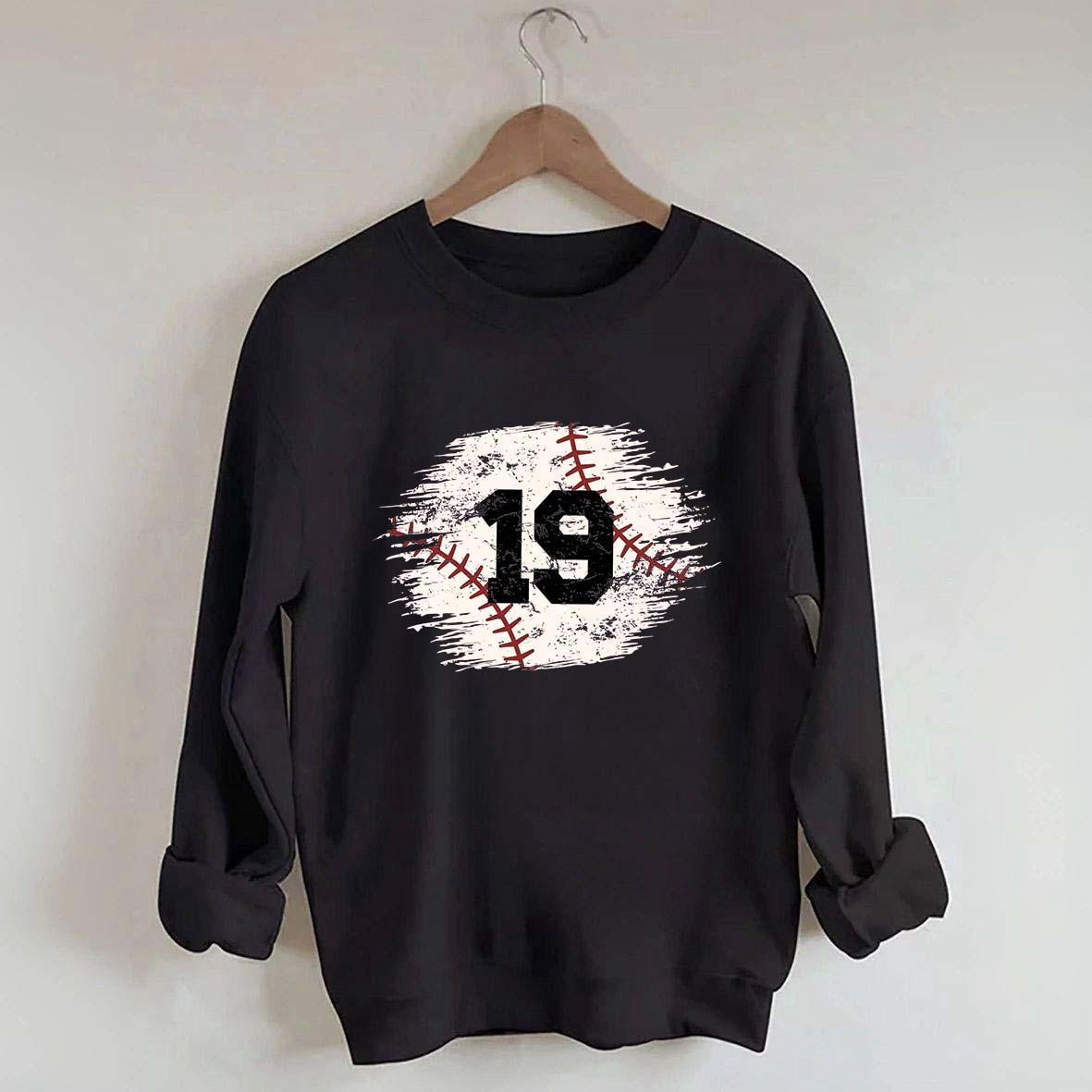 Custom Baseball Team Number Sweatshirt