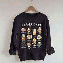 Coffee Cats Caffeine Club Sweatshirt