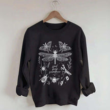 Retro Sad Bug Summer Nature Sweatshirt