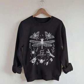 Retro Sad Bug Summer Nature Sweatshirt