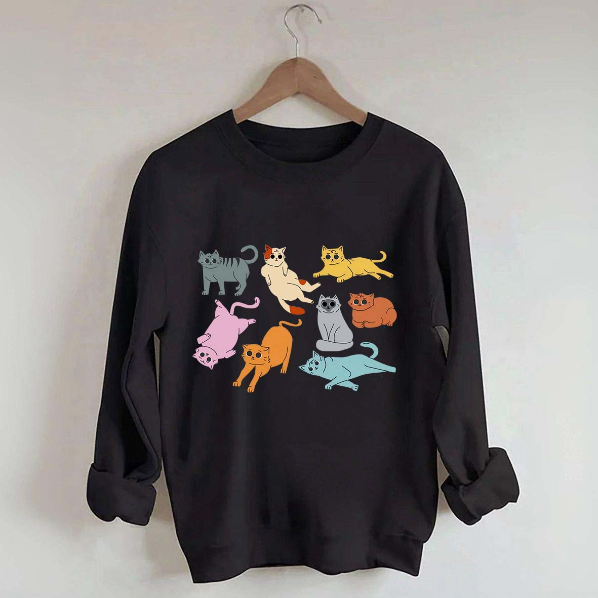 Funny Retro Cat Sweatshirt