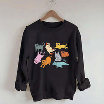 Funny Retro Cat Sweatshirt