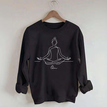 Personalized Yoga Namaste Meditation Sweatshirt