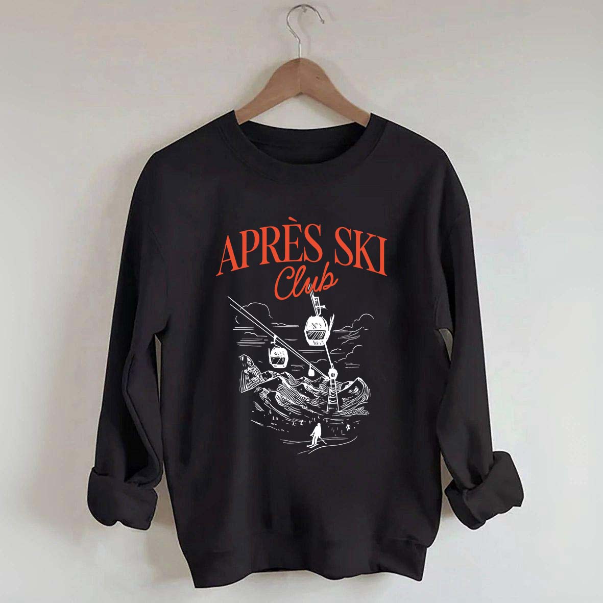 Retro Ski Lodge Sweatshirt