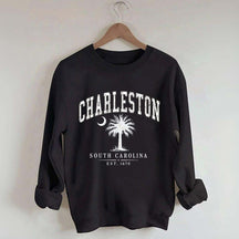 Retro Charleston South Carolina Palm Tree Sweatshirt