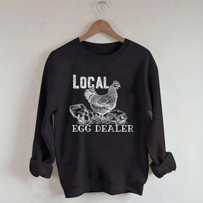 Happy Easter Retro Chicken Farmer Gifts Sweatshirt