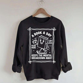 A Book A Day Bookworm Sweatshirt