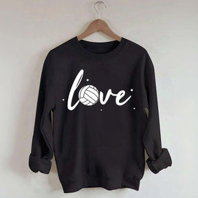 Simple Black Volleyball Journal Lover Sweatshirt