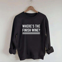 Where's the Finish Wine Muscle Sweatshirt
