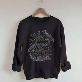 Funny I Cross Stitch Sweatshirt