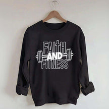 Faith and Fitness Weightlifting Sweatshirt