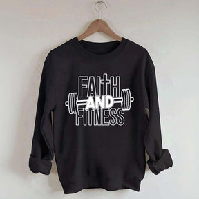 Faith and Fitness Weightlifting Sweatshirt