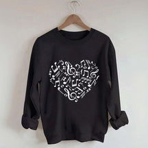 Music Notes Heart Lover Sweatshirt