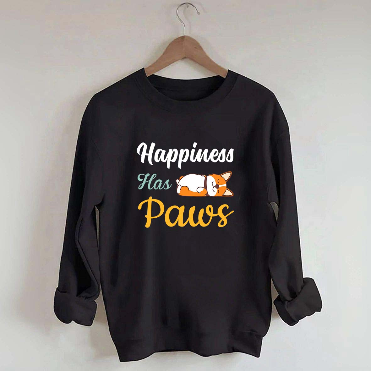 Happiness Has Paws Sweatshirt