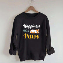 Happiness Has Paws Sweatshirt