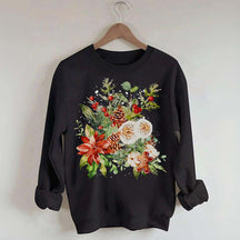 Vintage Christmas Floral Sweatshirt