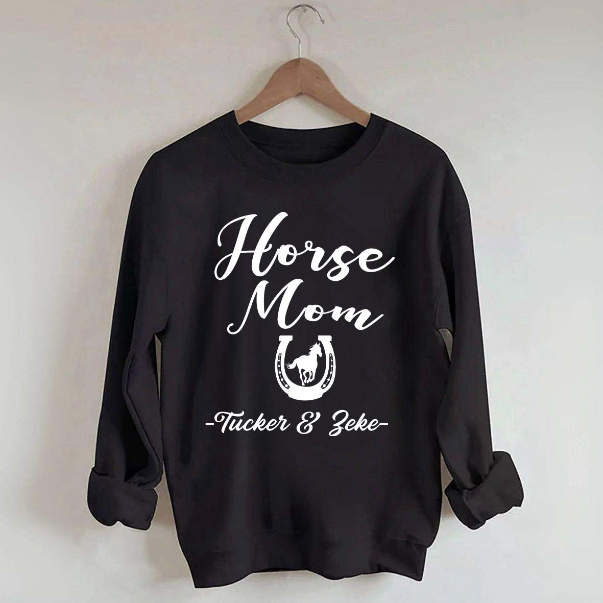 Personalized Horse Mom Equestrian Sweatshirt