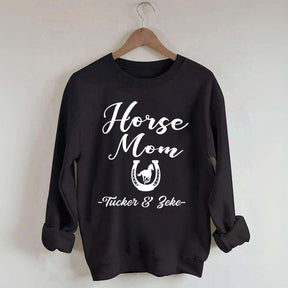 Personalized Horse Mom Equestrian Sweatshirt
