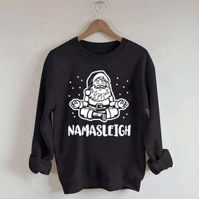 Namasleigh Funny Santa Christmas Sweatshirt