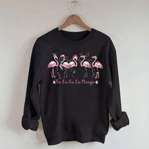 Pink Fa La La Mingo Christmas Sweatshirt