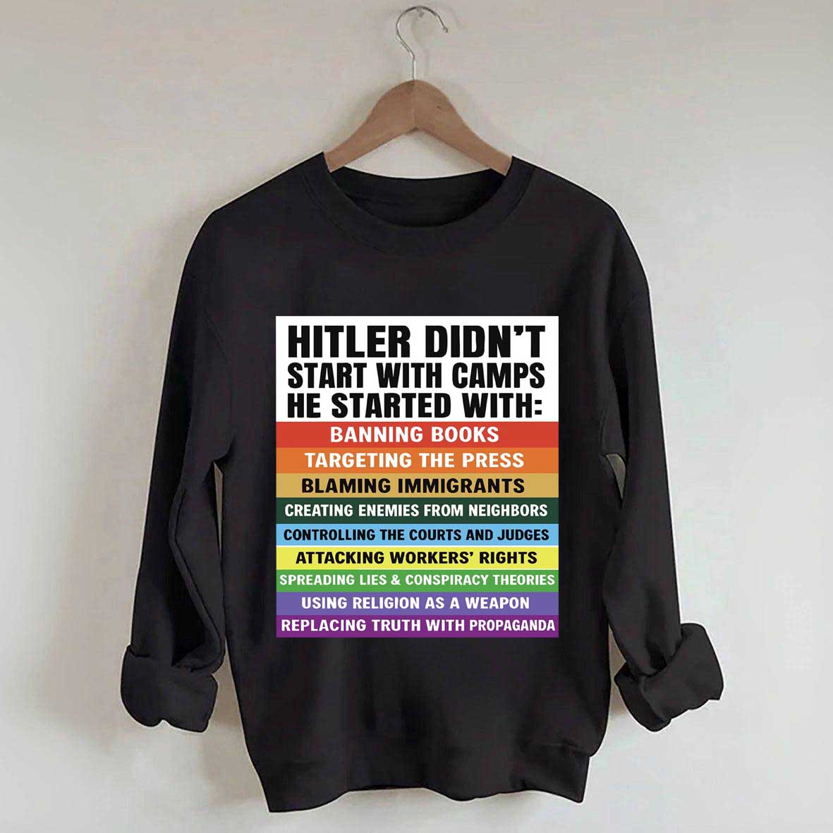 Anti Fascism Protest Sweatshirt
