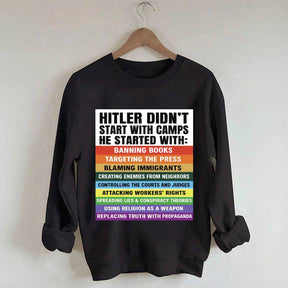 Anti Fascism Protest Sweatshirt