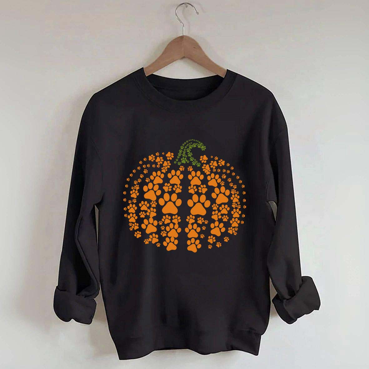 Paw Pumpkin Halloween Dog Sweatshirt