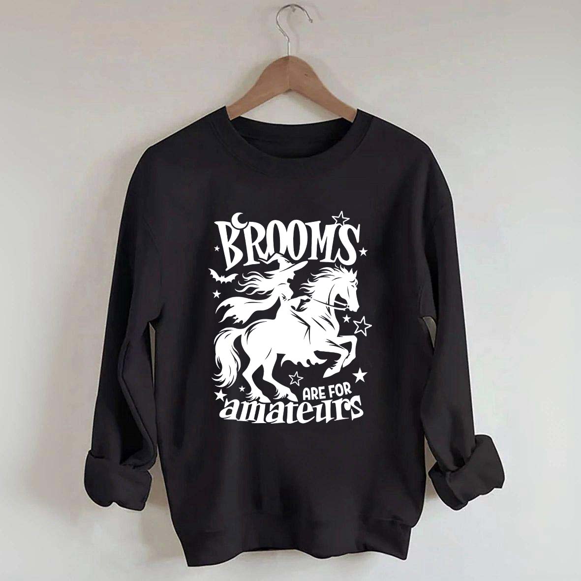 Funny Witch Riding Horse Sweatshirt