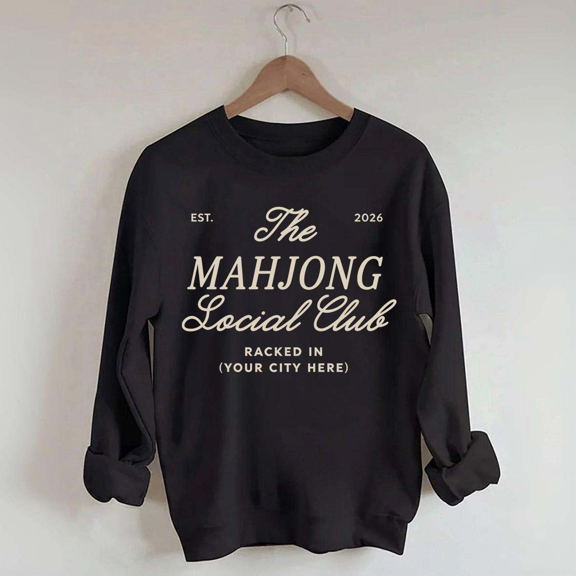 Personalized Mahjong Social Club Sweatshirt