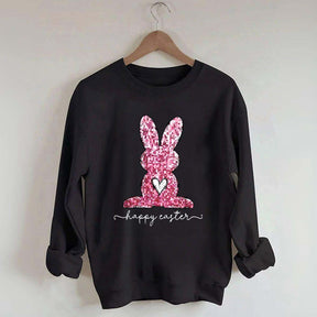 Pink Happy Easter Sweatshirt