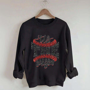 Tis The Season Baseball Sports Game Day Sweatshirt