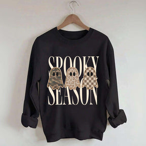 Leopard Ghost Spooky Season Sweatshirt