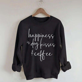 Happiness Is Dog Kisses & Coffee Sweatshirt