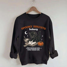 Kitty Biscuits Vintage Baking Pumpkin Sweatshirt