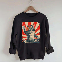 Funny Cat With Headphones Sweatshirt